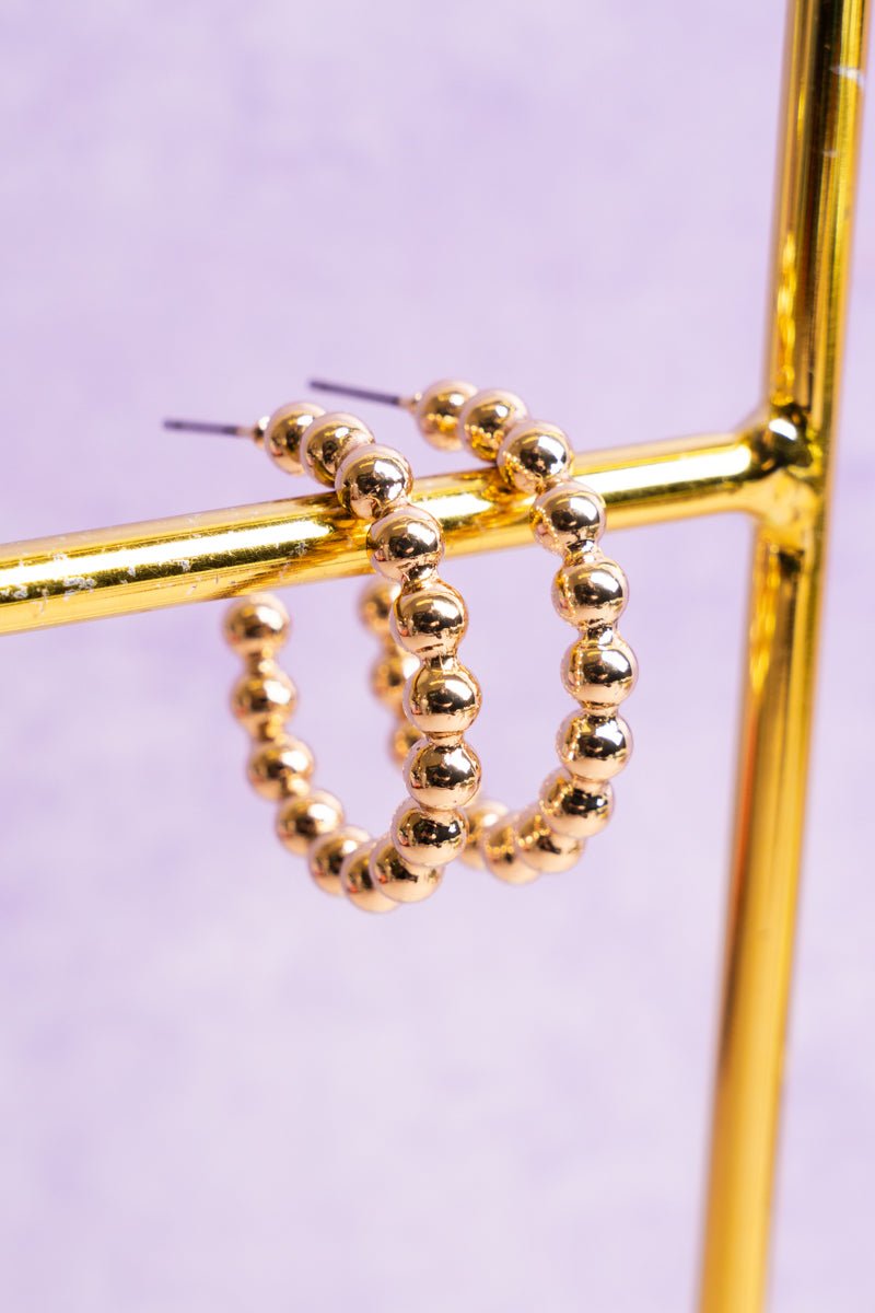 Gorgeous Gold - toned Tolani Hoop Earrings for Women from Crystal Avenue