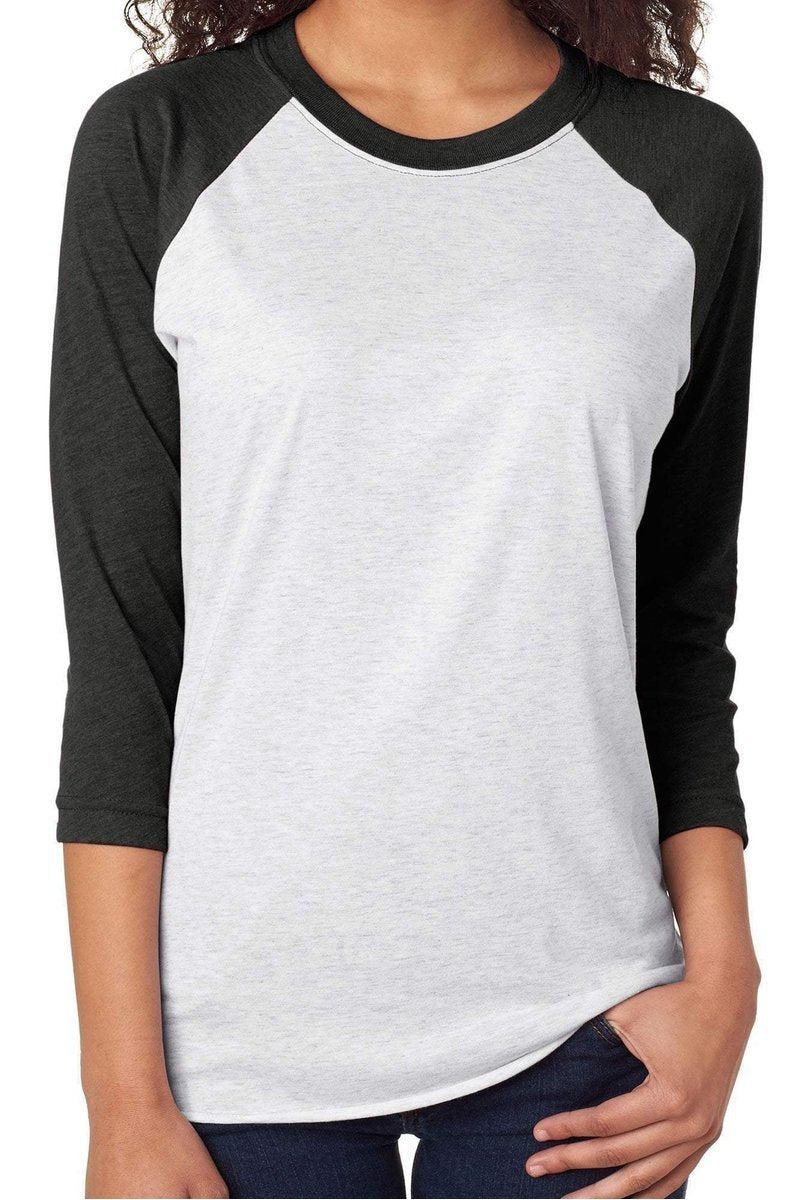 Deeply Blessed and Highly Favored Unisex Tri - Blend 3/4 Raglan Graphic T - Shirt