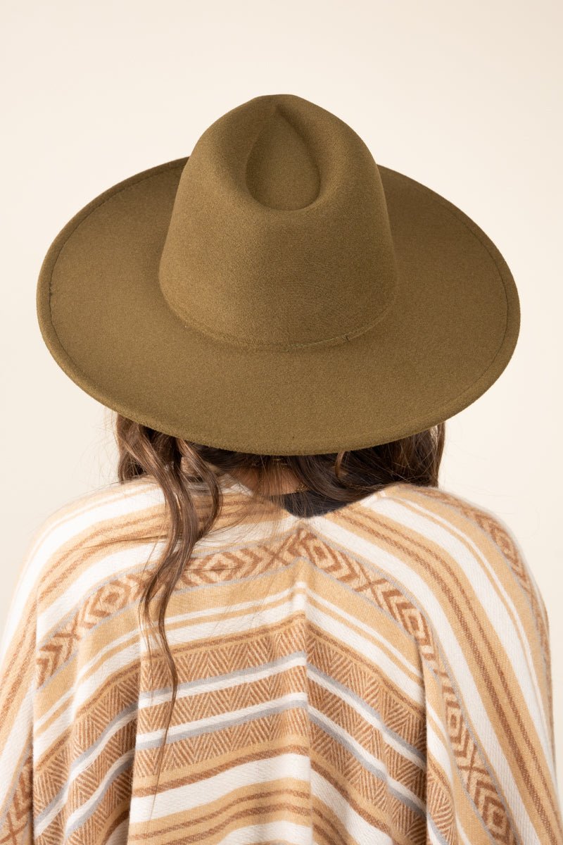 Stylish Olive Desperado Felt Hat for a Fashionable Look