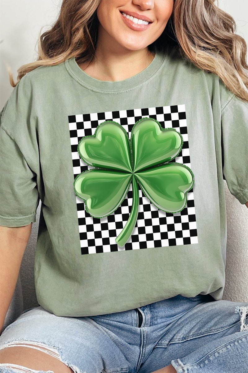 Adult Retro Bubble Clover Comfort Ring-Spun Cotton Graphic Tee