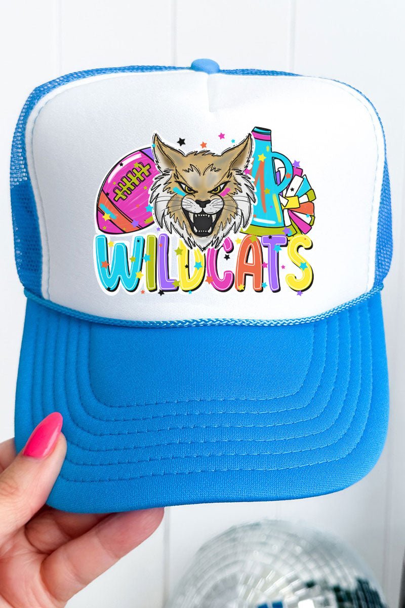 Stylish Colorful Otto Neon Blue with White Foam Front Trucker Hat for Fashion - Loving Adults
