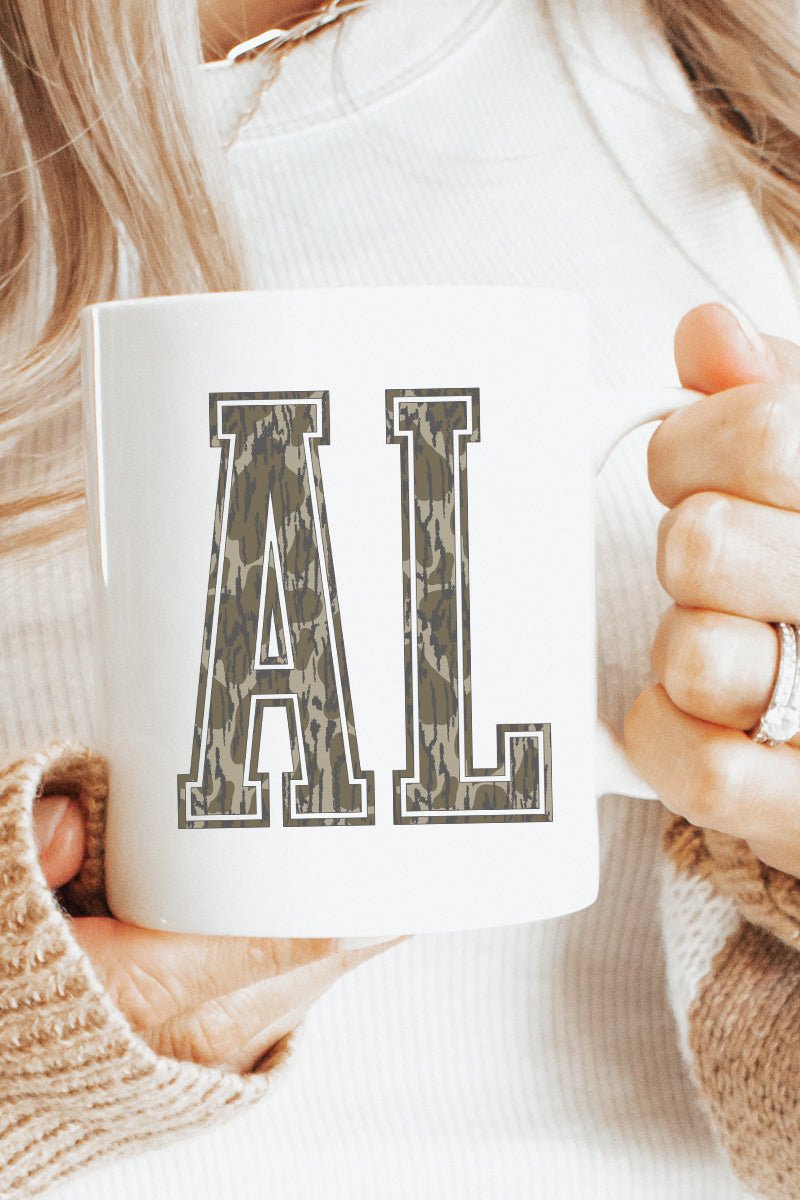 Stylish Camouflage Aluminum-Coated Ceramic Mug for Beverages and Gifts