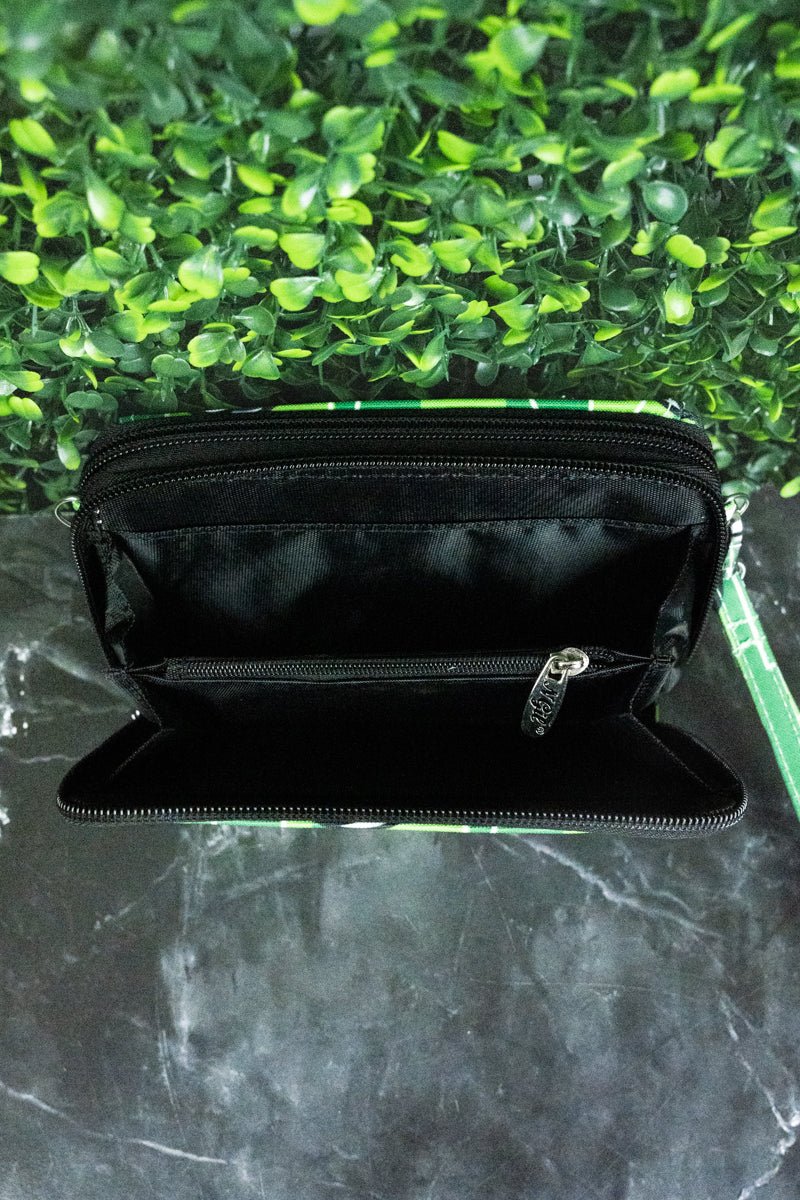 NGIL Crossbody Organizer Clutch Wallet - Here For The Goals