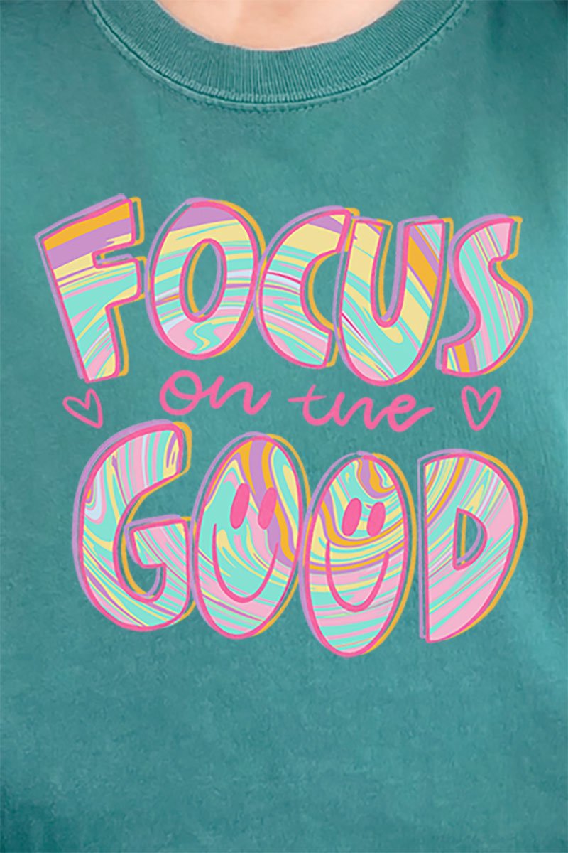 Comfort Colors Adult Ring-Spun Cotton Graphic T-Shirt Focused on Positive Designs