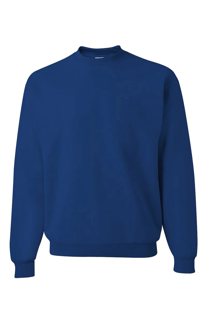 Unisex NuBlend Crew Sweatshirt with Faux Sequin Heat Transfer for Baseball Fans