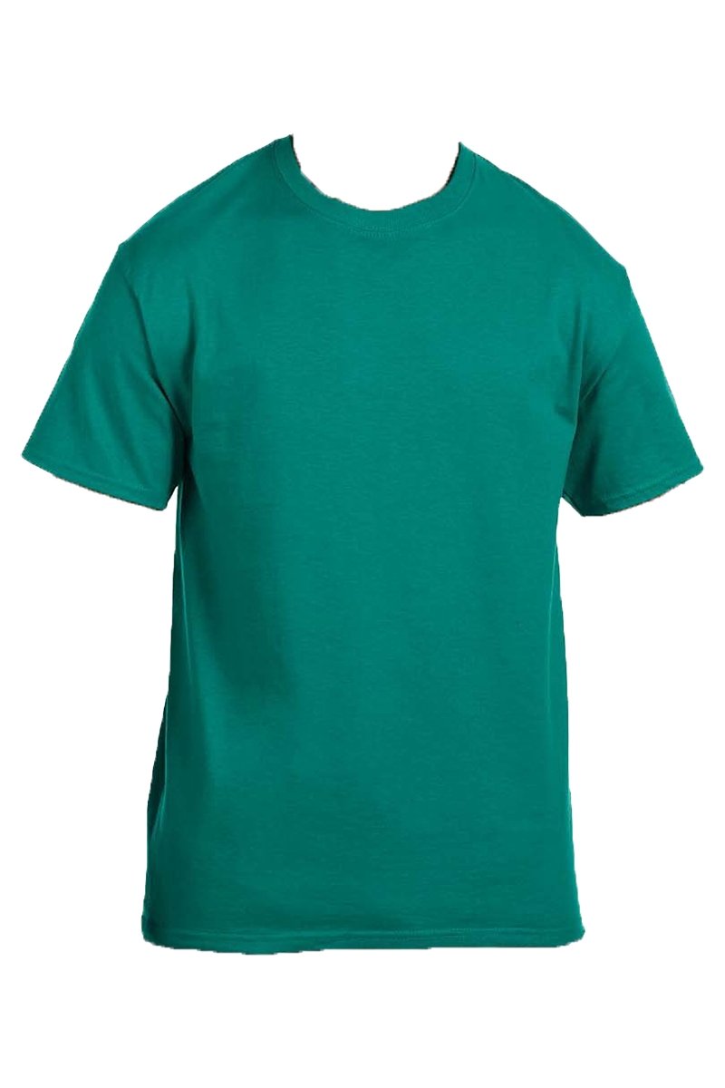 Moisture-Wicking 50/50 Cotton/Polyester Arched Leopard Print Short Sleeve Tee