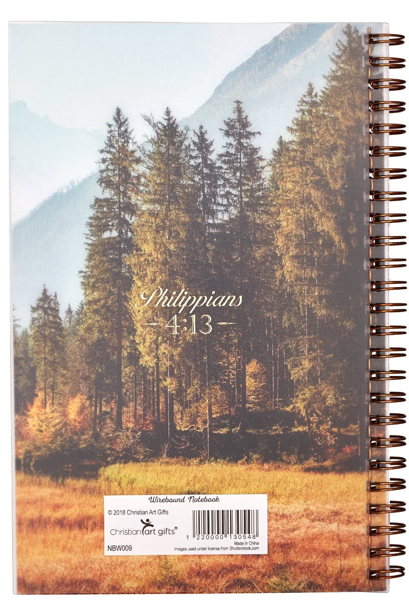 Inspirational Christ - Centered Wire - Bound Journal for Thoughts and Notes