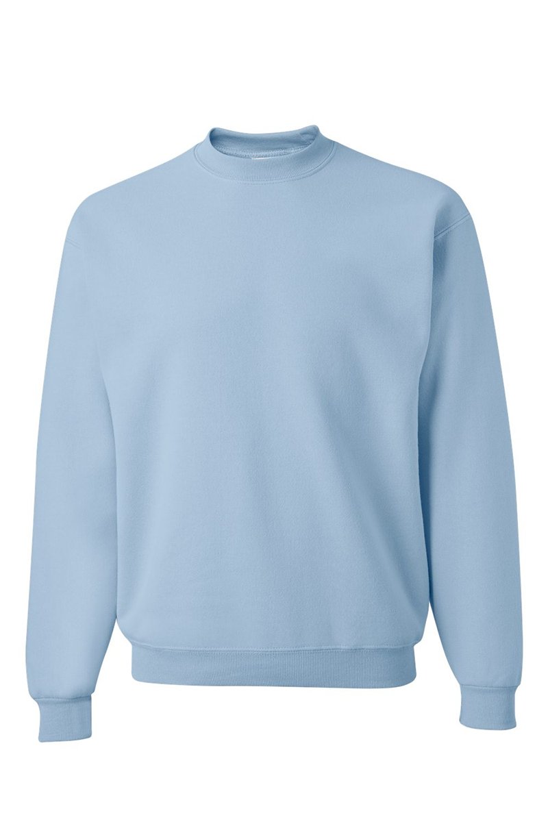 Unisex NuBlend Crew Sweatshirt with Faux Embroidery Candy Hearts Transfer