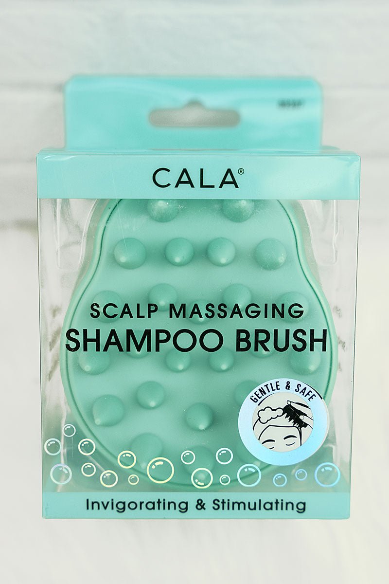 Refreshing Mint Silicone Scalp Massaging Shampoo Brush for All Hair Types