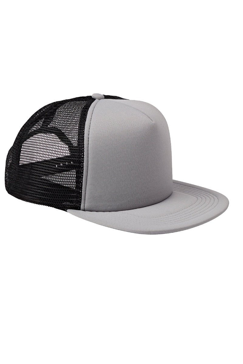 Fashionable Faux Patch A Bit Stylish Transfer Foam Front Mesh Trucker Hat - A Trendy Headwear Option