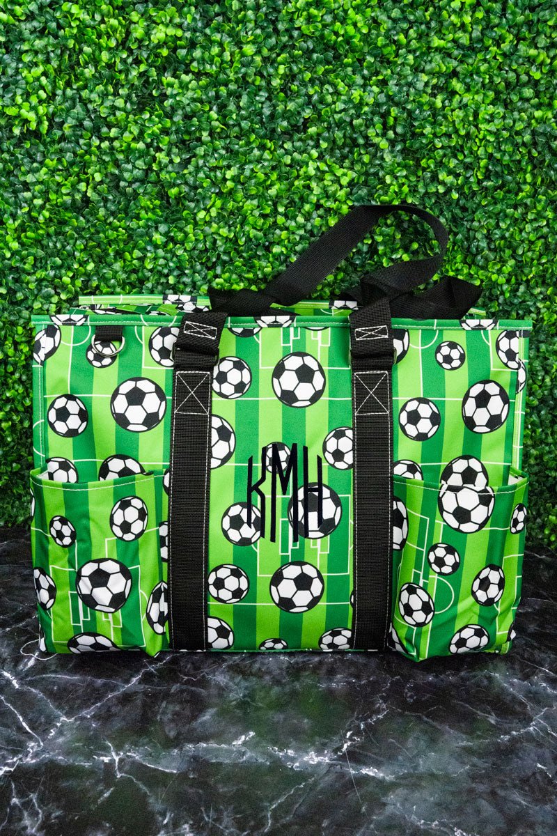 Large Organizer Tote - NGIL's Here For The Goals Design with Black Trim