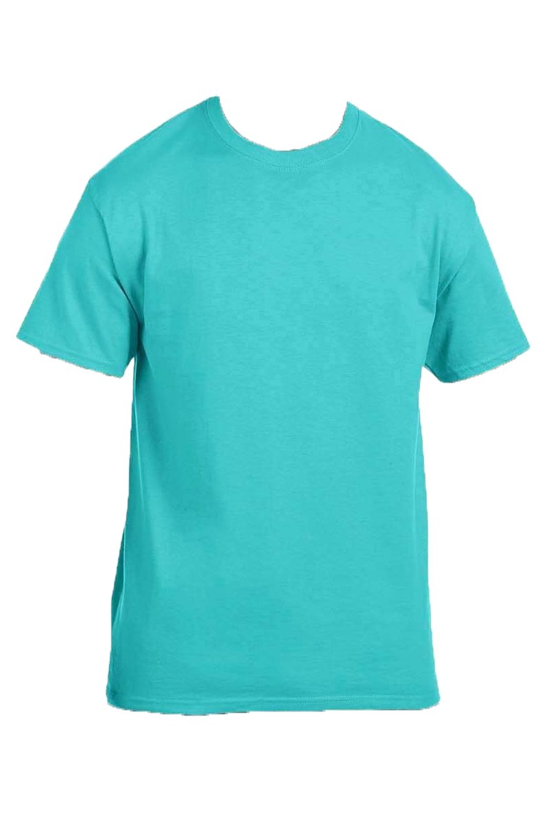 Moisture-Wicking 50/50 Cotton/Polyester Arched Leopard Print Short Sleeve Tee