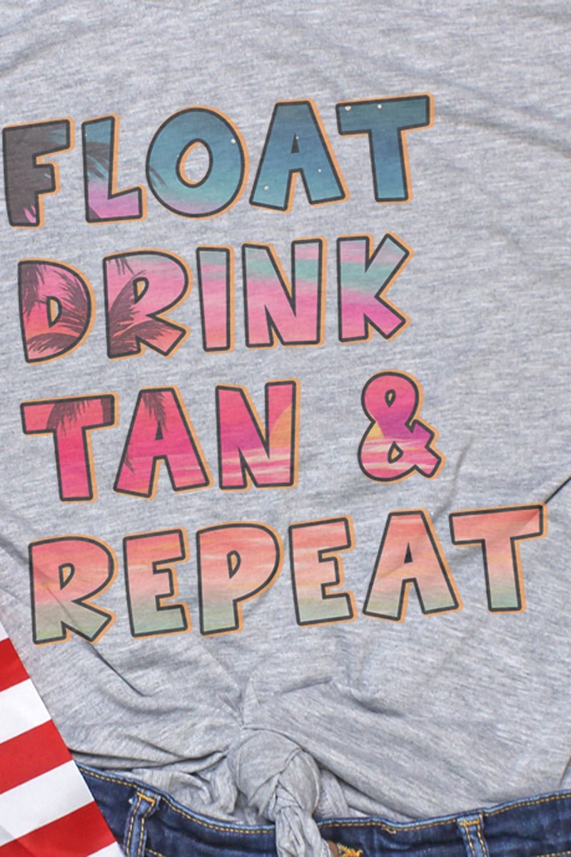 Float Drink Tan High - Performance Comfortable Graphic T - Shirt