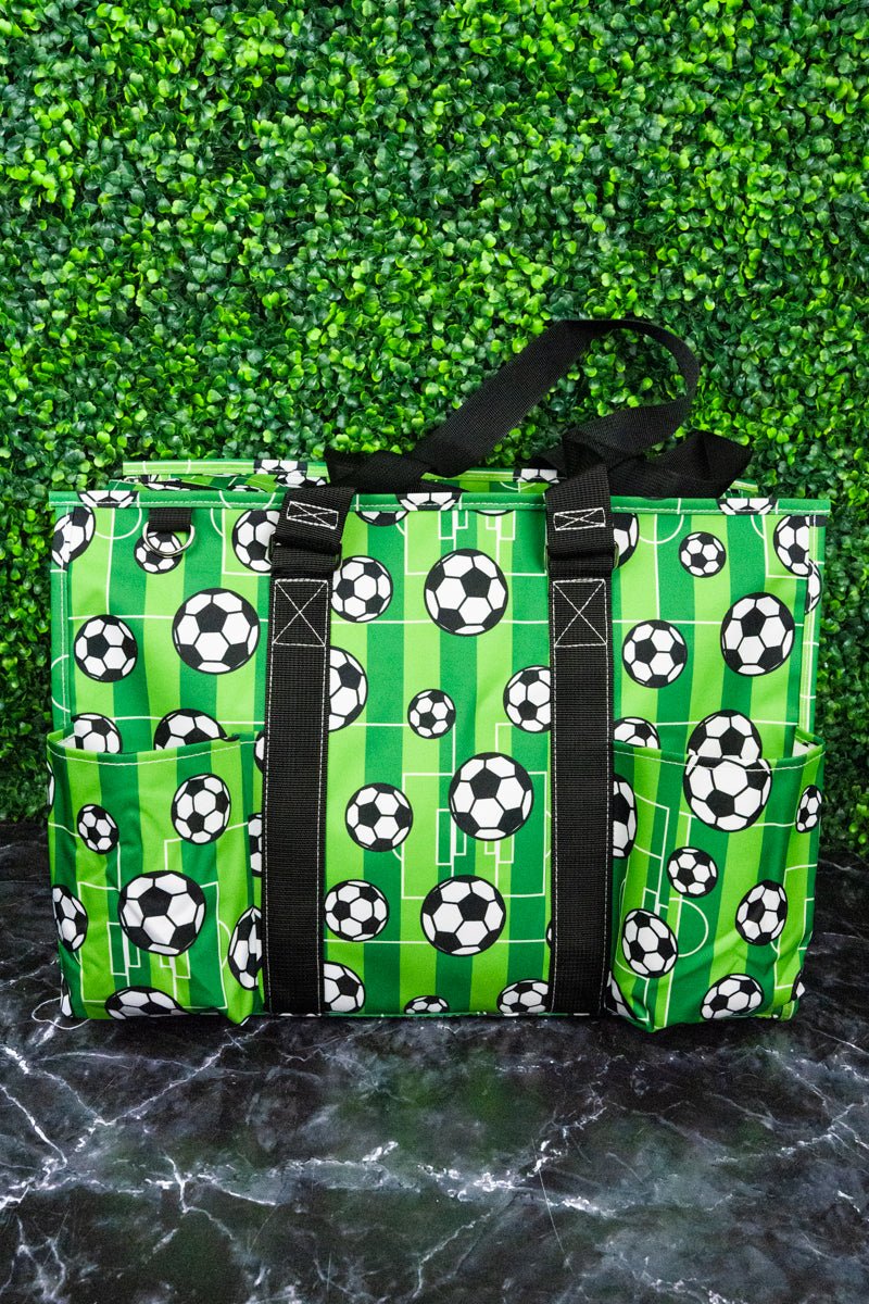 Large Organizer Tote - NGIL's Here For The Goals Design with Black Trim
