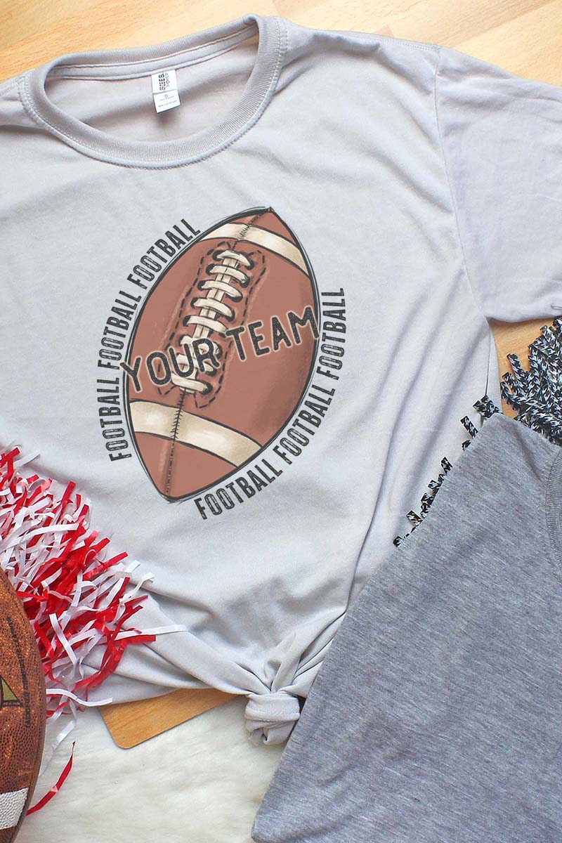 Unisex Dri-Power Polyester Short Sleeve Football Pride Team T-Shirt with Moisture-Wicking Feature