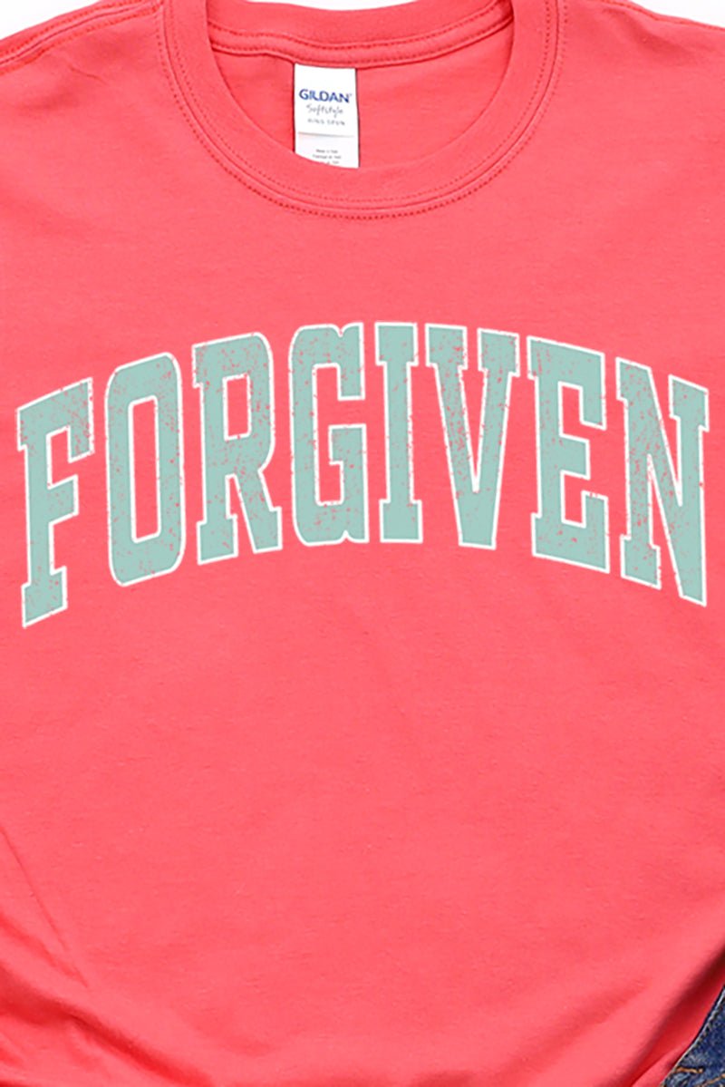 Distressed Short Sleeve Forgiven Varsity Relaxed Fit Unisex T-Shirt