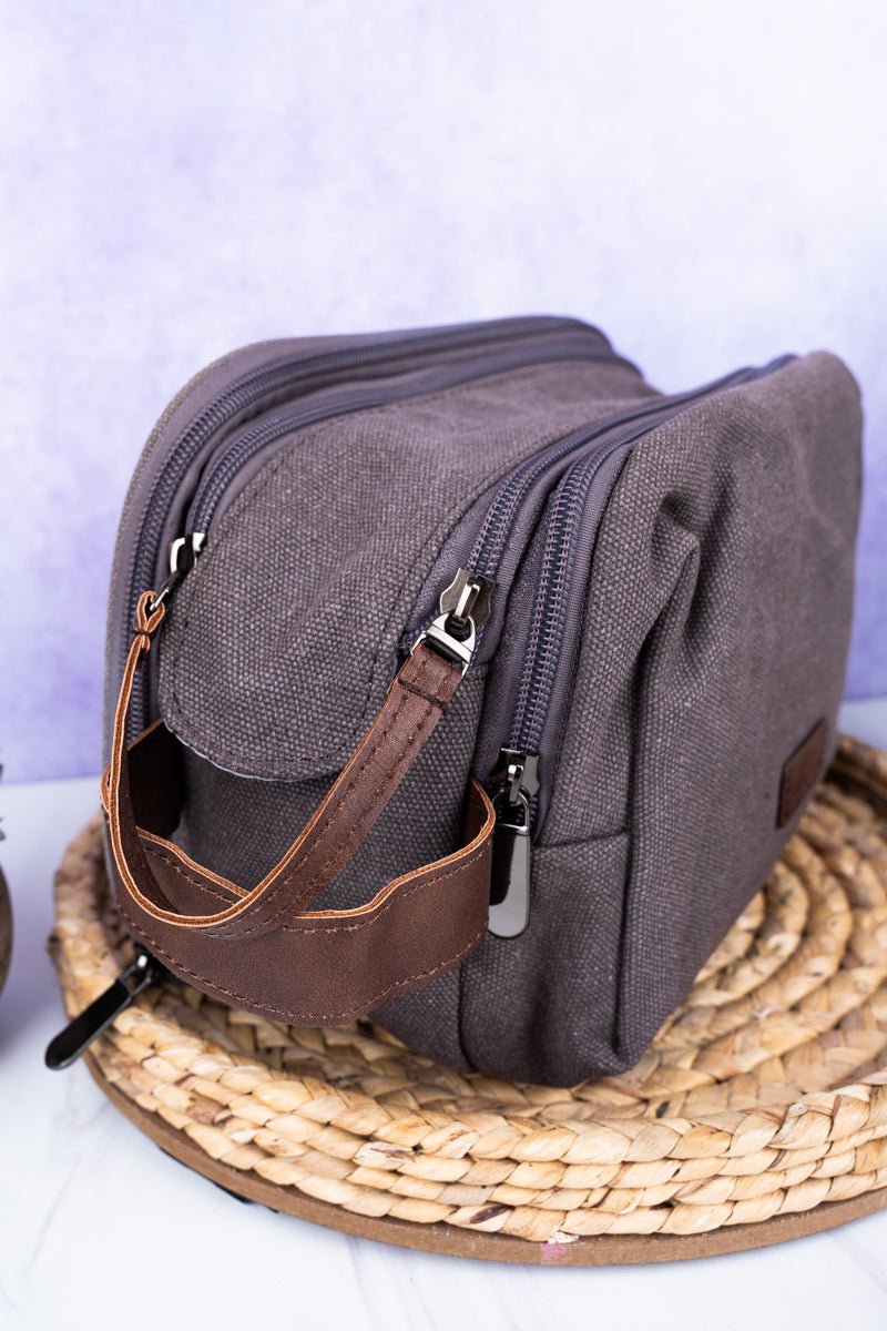 Gray NGIL High - Quality Travel - Ready Cosmetic Toiletry Bag