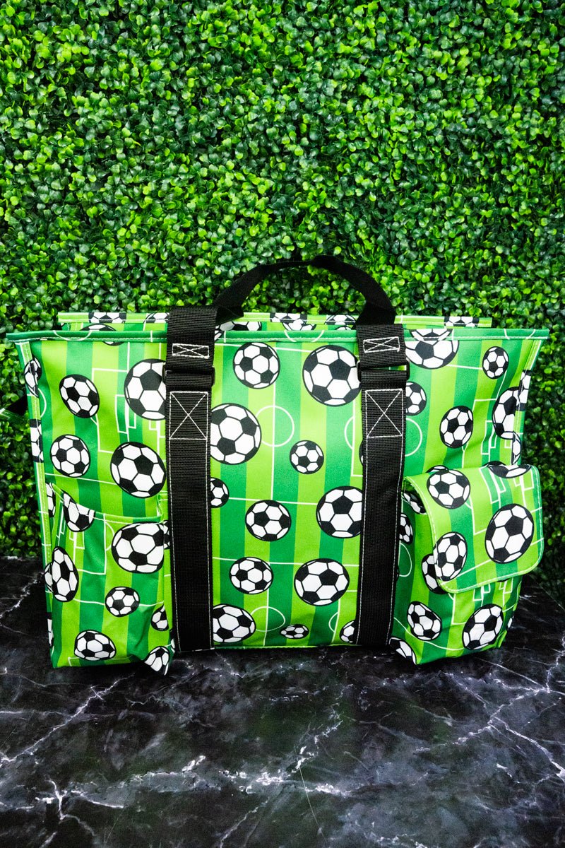 Large Organizer Tote - NGIL's Here For The Goals Design with Black Trim