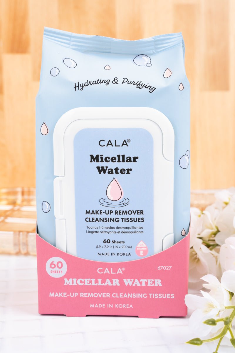 60-Sheet Pack of Micellar Water Moisturizing Makeup Remover Cleansing Tissues