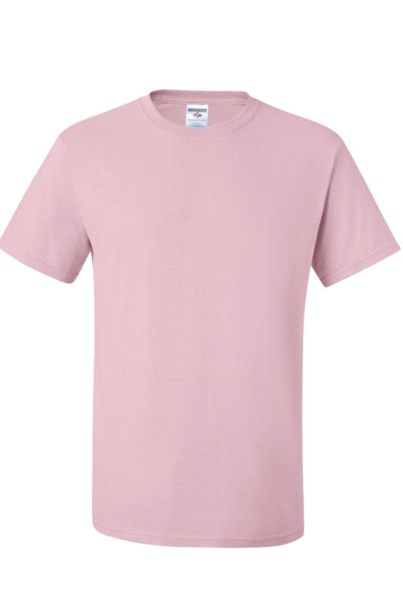 Moisture-Wicking 50/50 Cotton/Polyester Arched Leopard Print Short Sleeve Tee