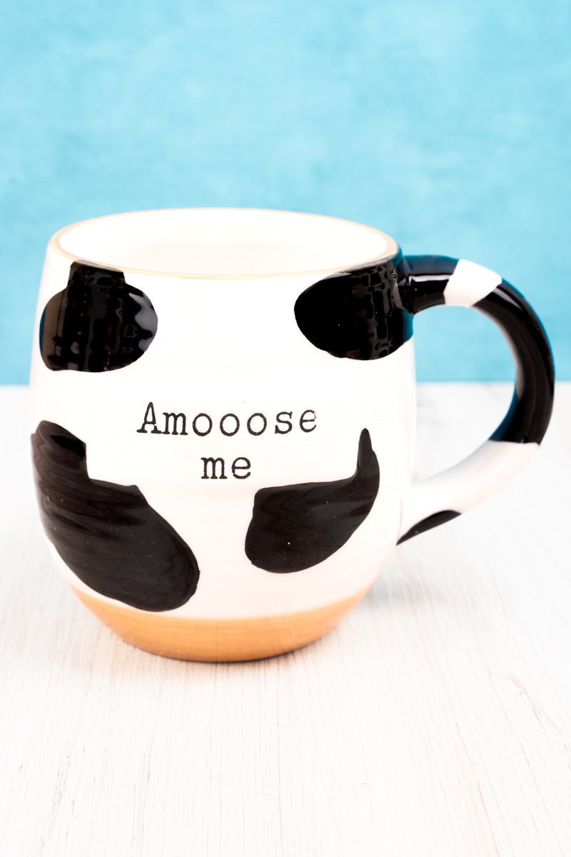 Amooose Adorable Holstein Cow Pattern Ceramic Mug for Your Delight