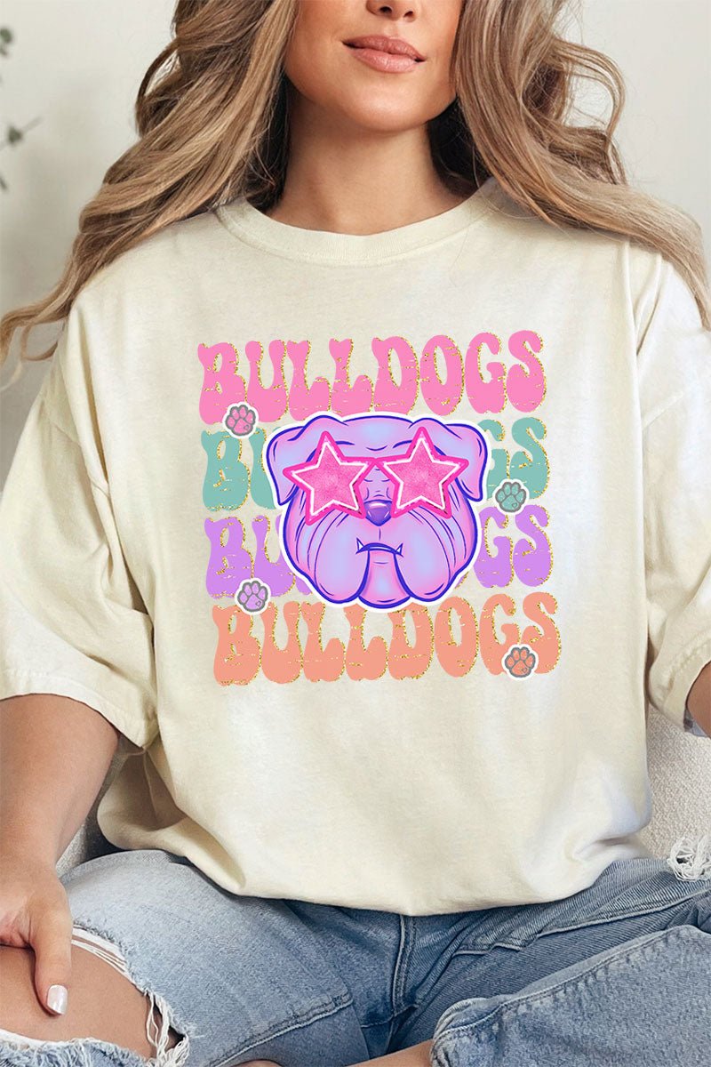 Adult Comfort Colors Bulldog Spirit Ring-Spun Cotton Graphic T-Shirt for a Stylish and Comfortable Look