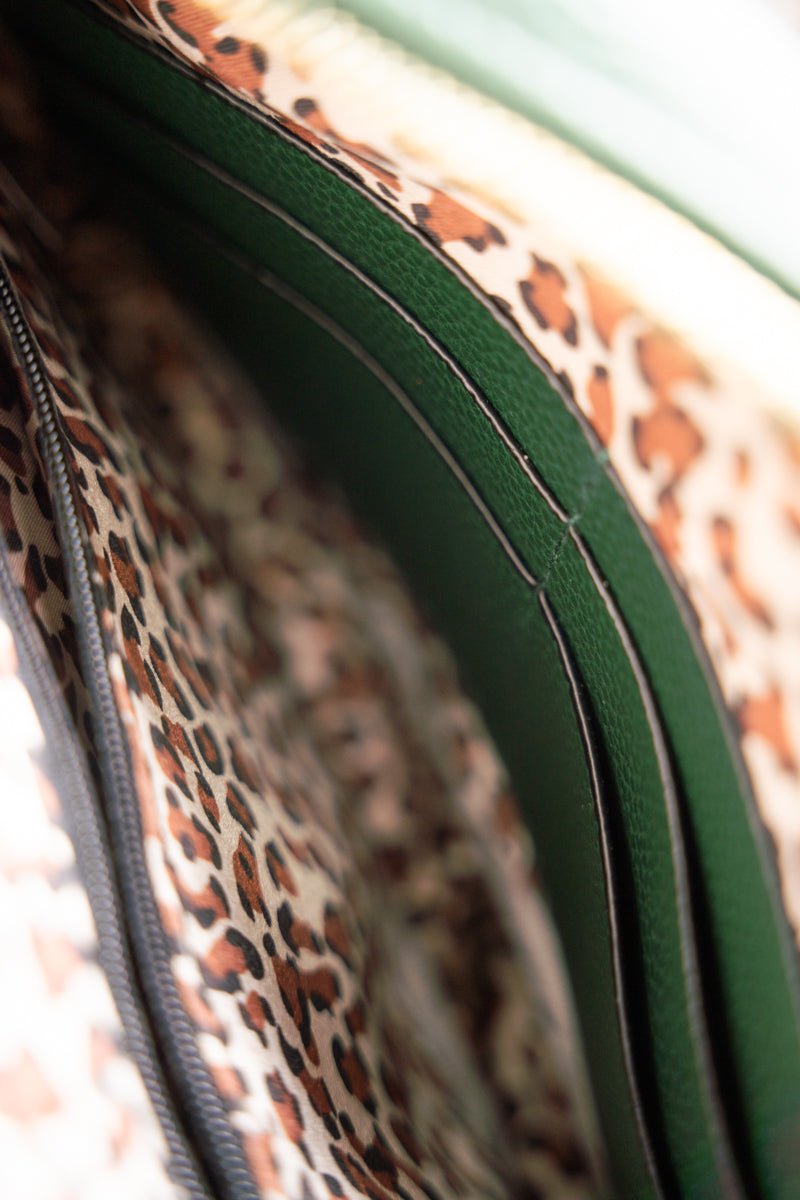 NGIL Elly Crossbody in Stylish Green Faux Leather