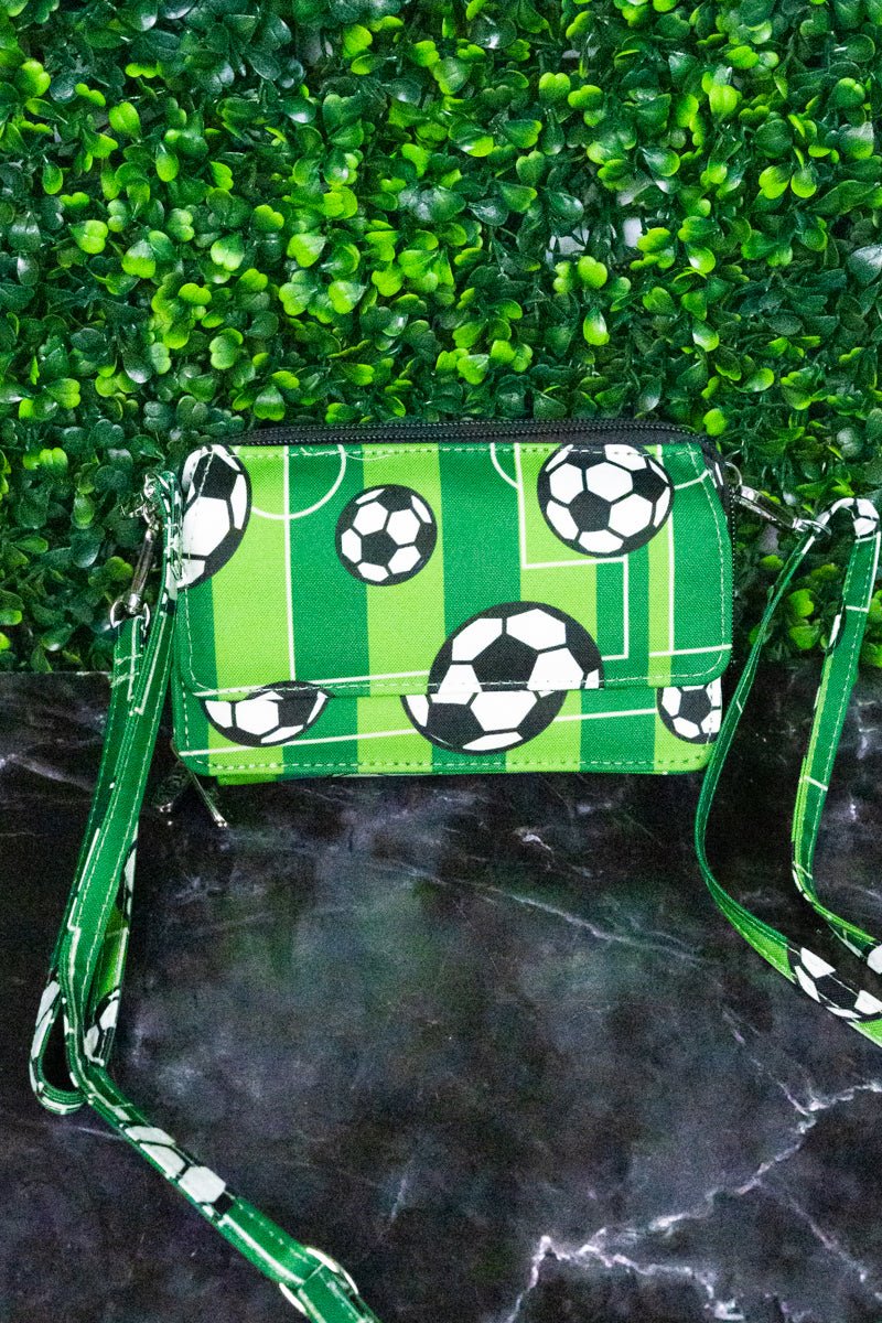 NGIL Crossbody Organizer Clutch Wallet - Here For The Goals
