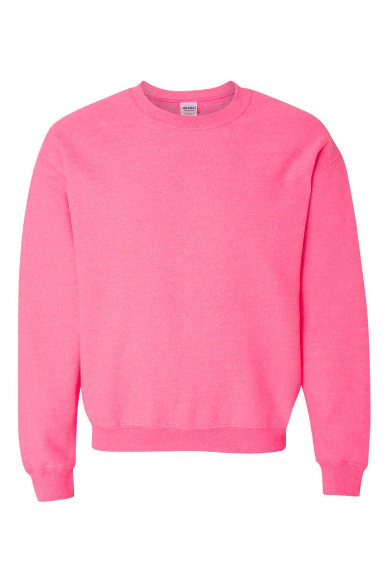 Heavy-weight Crew Beanie Softball Sweatshirt with Happy Face Design