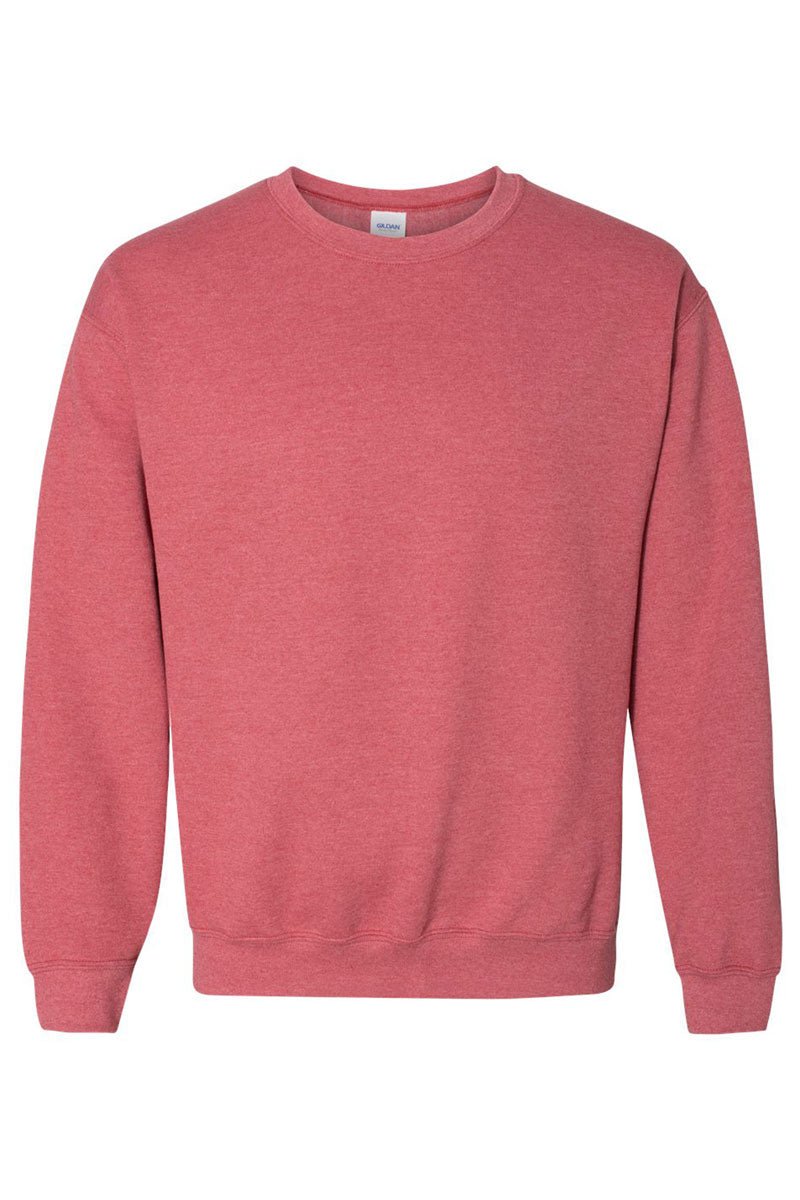 Heavy-weight Crew Beanie Softball Sweatshirt with Happy Face Design
