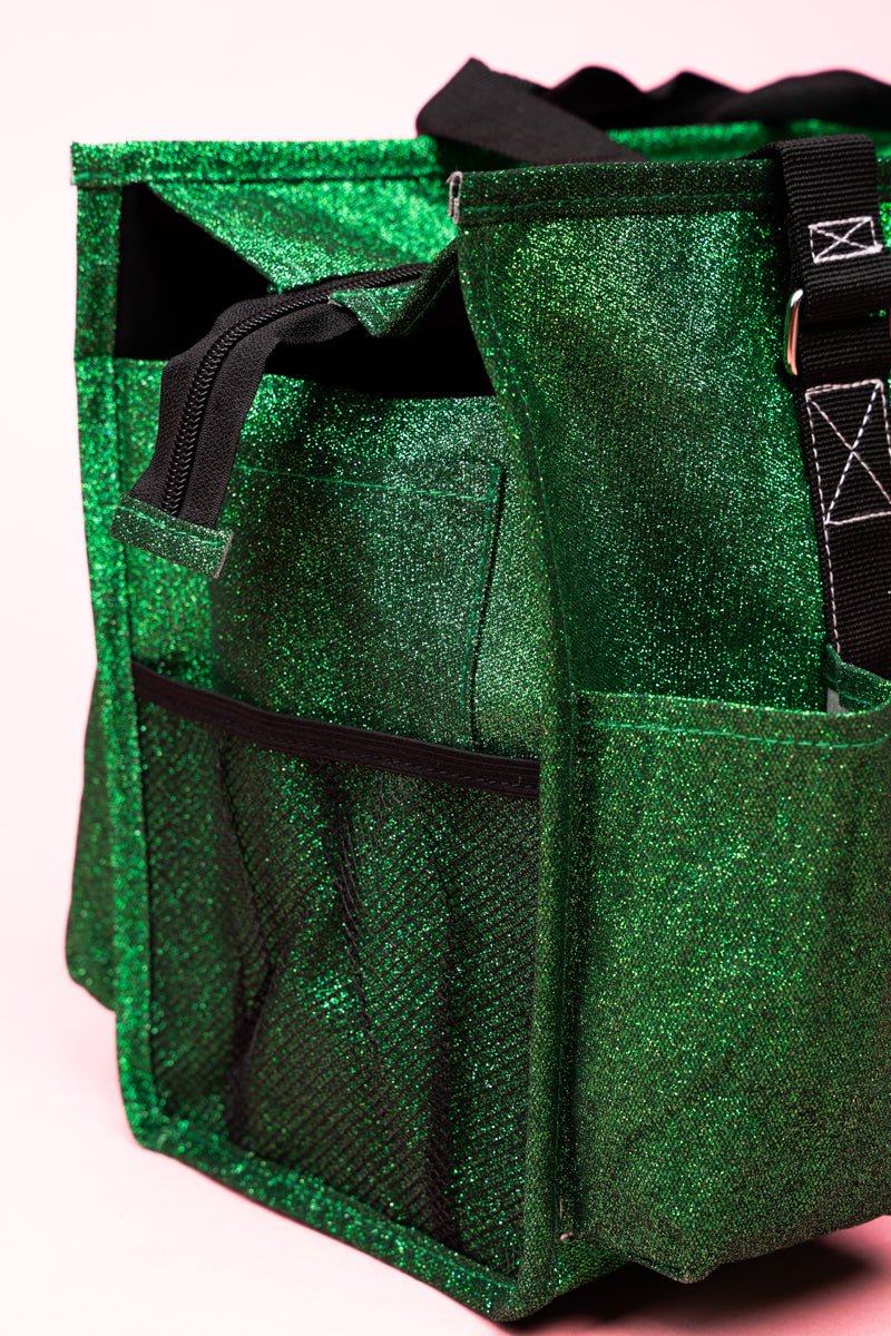 NGIL Green Glittery and Stylish Organization Tote Bag for Various Occasions