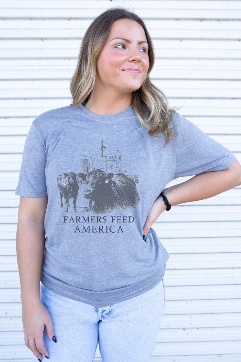 Farmers Feed America Soft and Breathable Adult Blend T-Shirt
