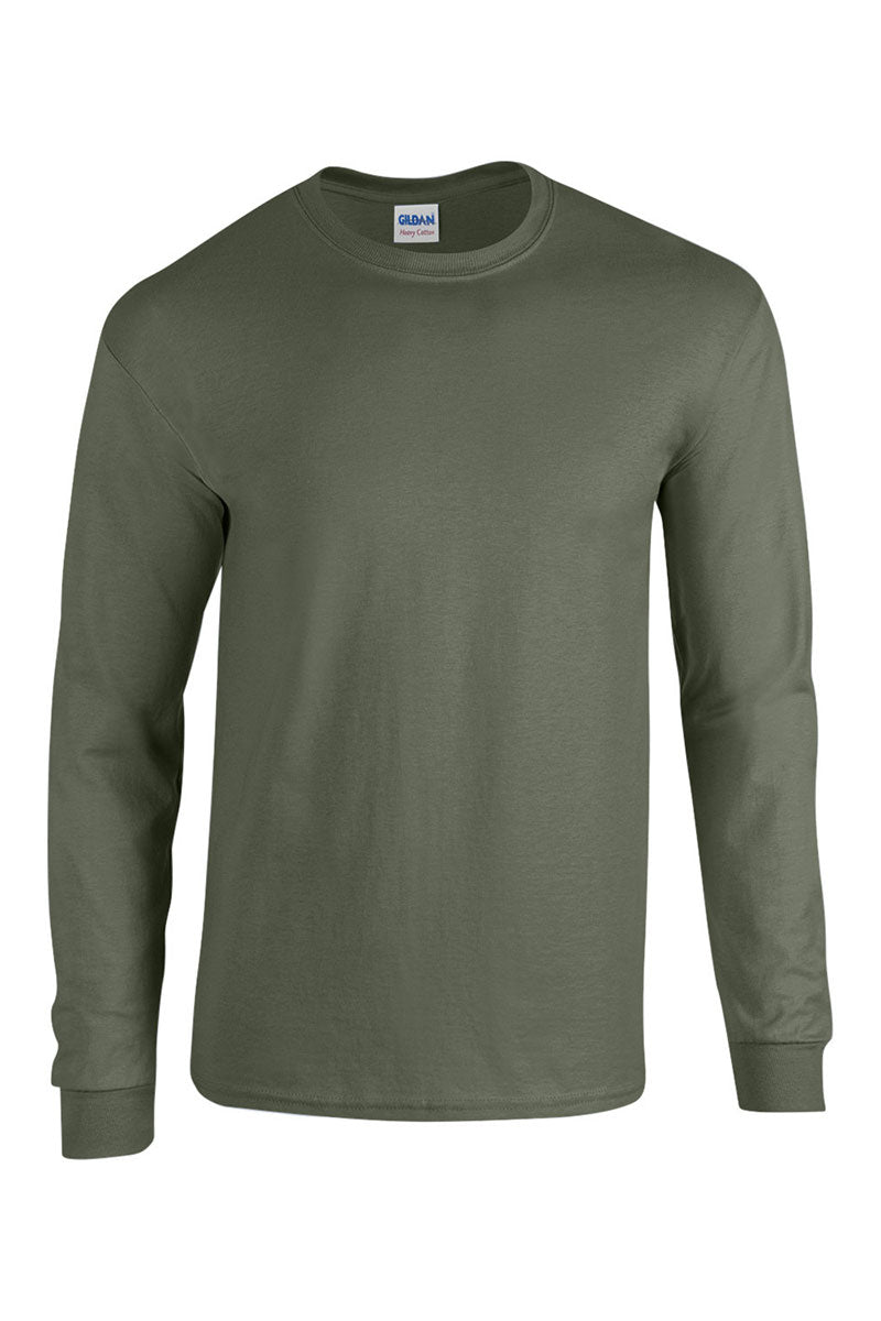 Adult Heavy Cotton Long Sleeve T-Shirt for Freezing Season