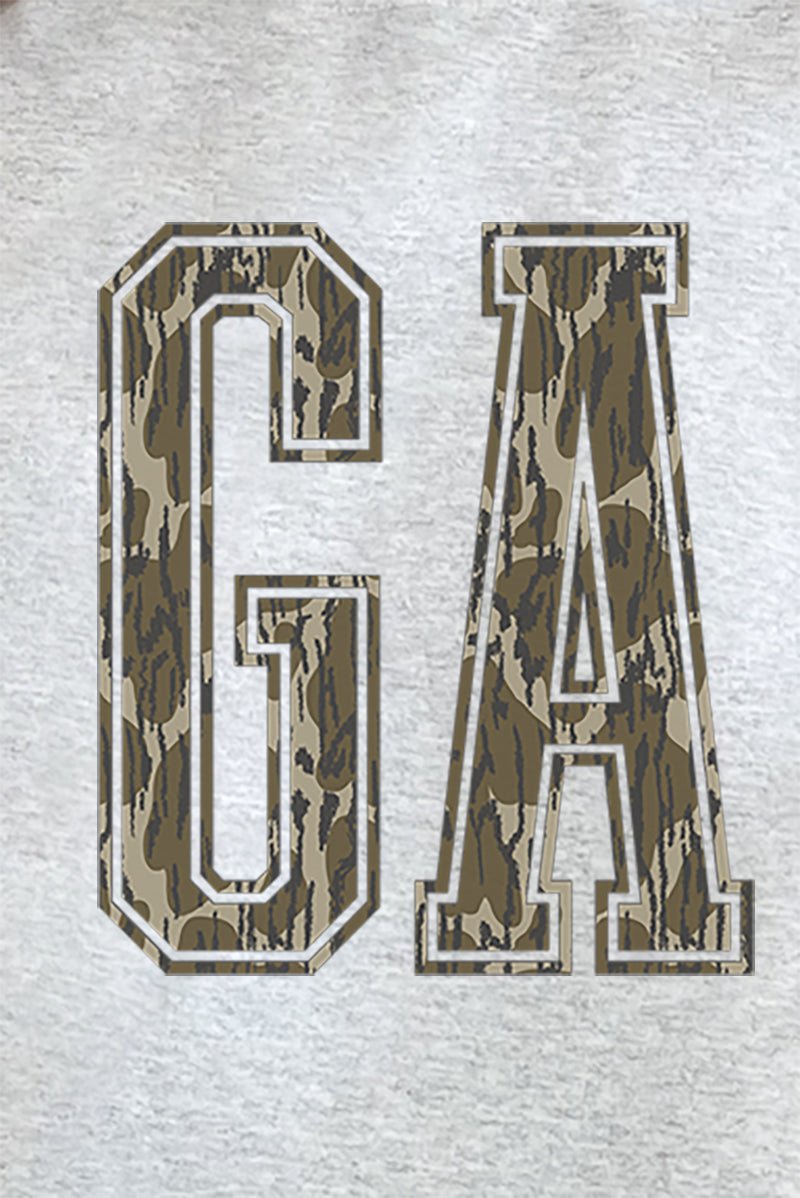 Unisex Camo GA NuBlend Crew Sweatshirt for Cozy Warmth