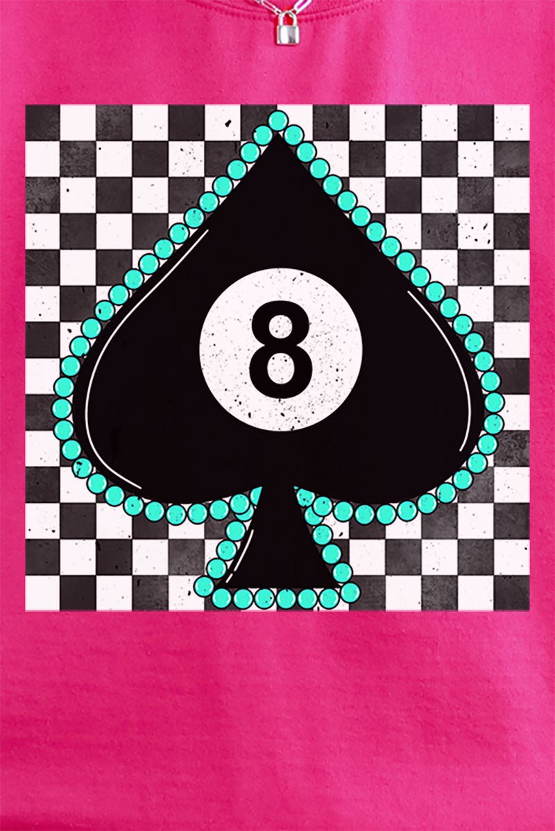 Unisex NuBlend Crew Style Eight Of Spades Graphic Sweatshirt for All-Day Comfort