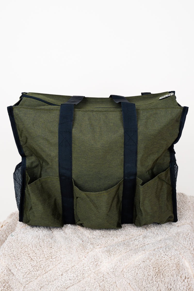 NGIL Green Medium-sized All-in-one Organizer Tote Bag for Various Occasions