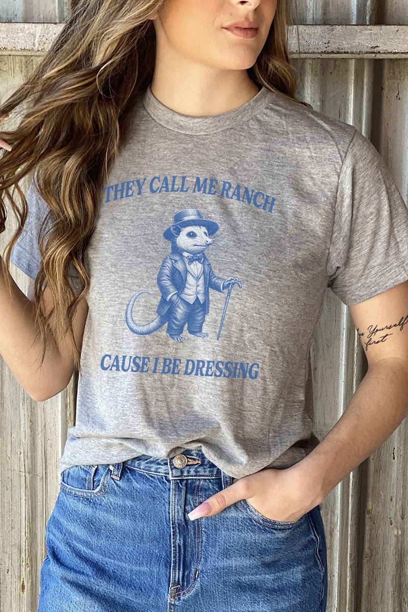 Unisex Polyester-Rich Blend Graphic T-Shirt with Vintage Design - Call Me Ranch