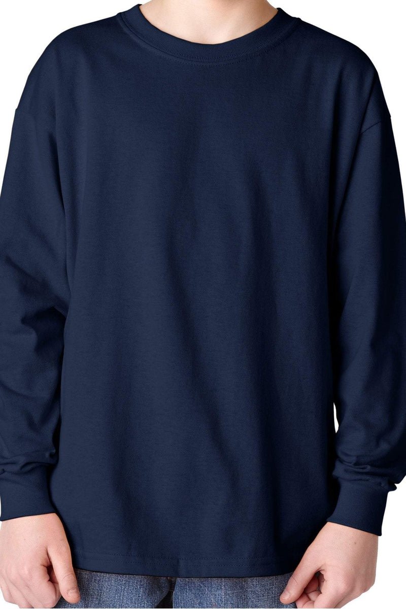 Gildan Youth Relaxed Long Sleeve Casual T-Shirt - Select Your Preferred Color