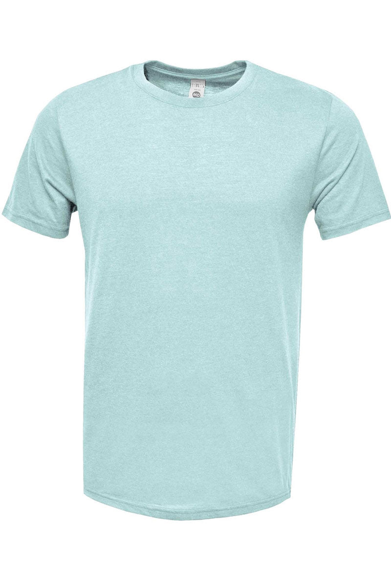 Adult Soft-Tek Blend Graphic Flower Peace T-Shirt for Casual Wear