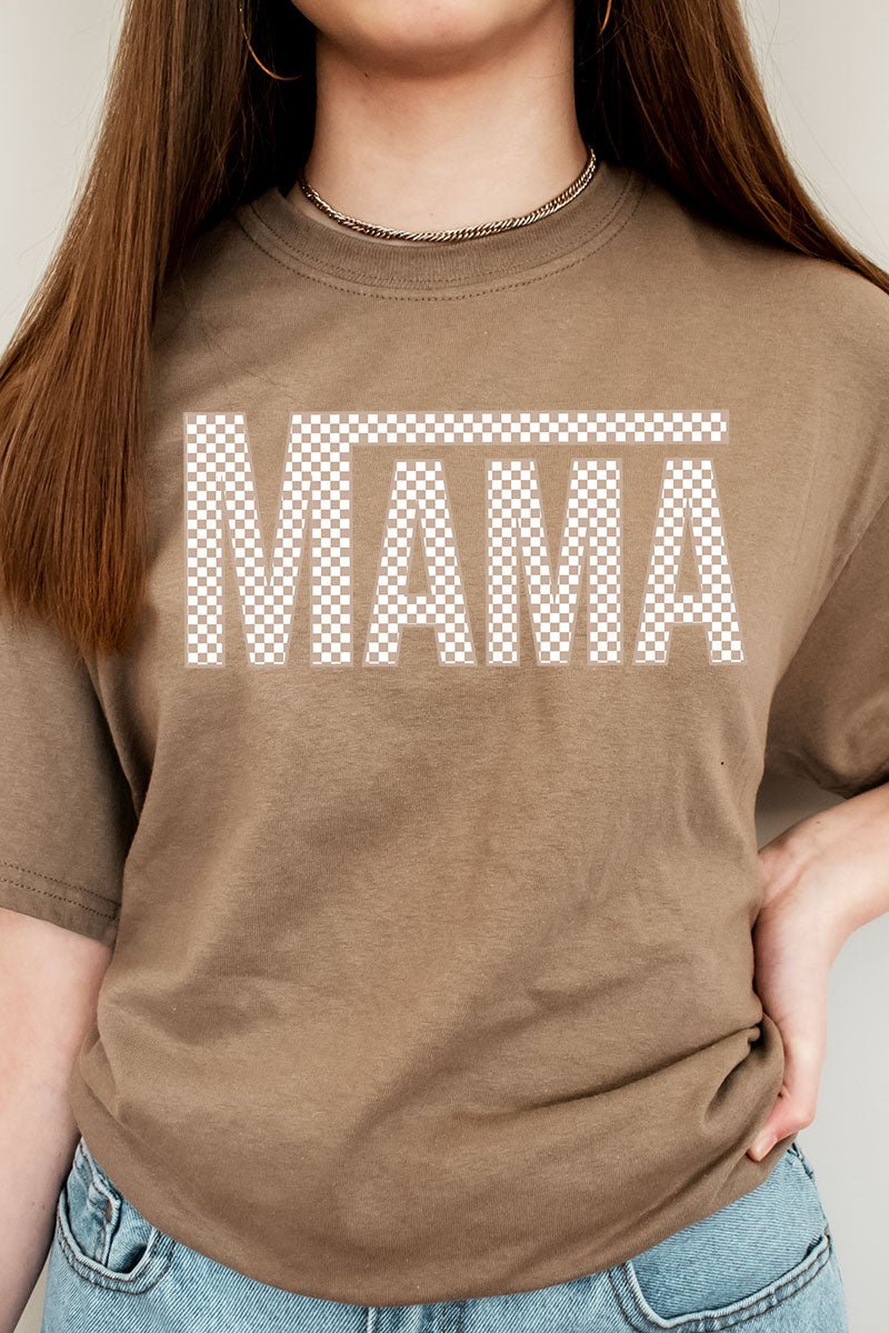 Check Out This Awesome Mama Beige Short Sleeve Relaxed Fit Unisex Cotton T-Shirt