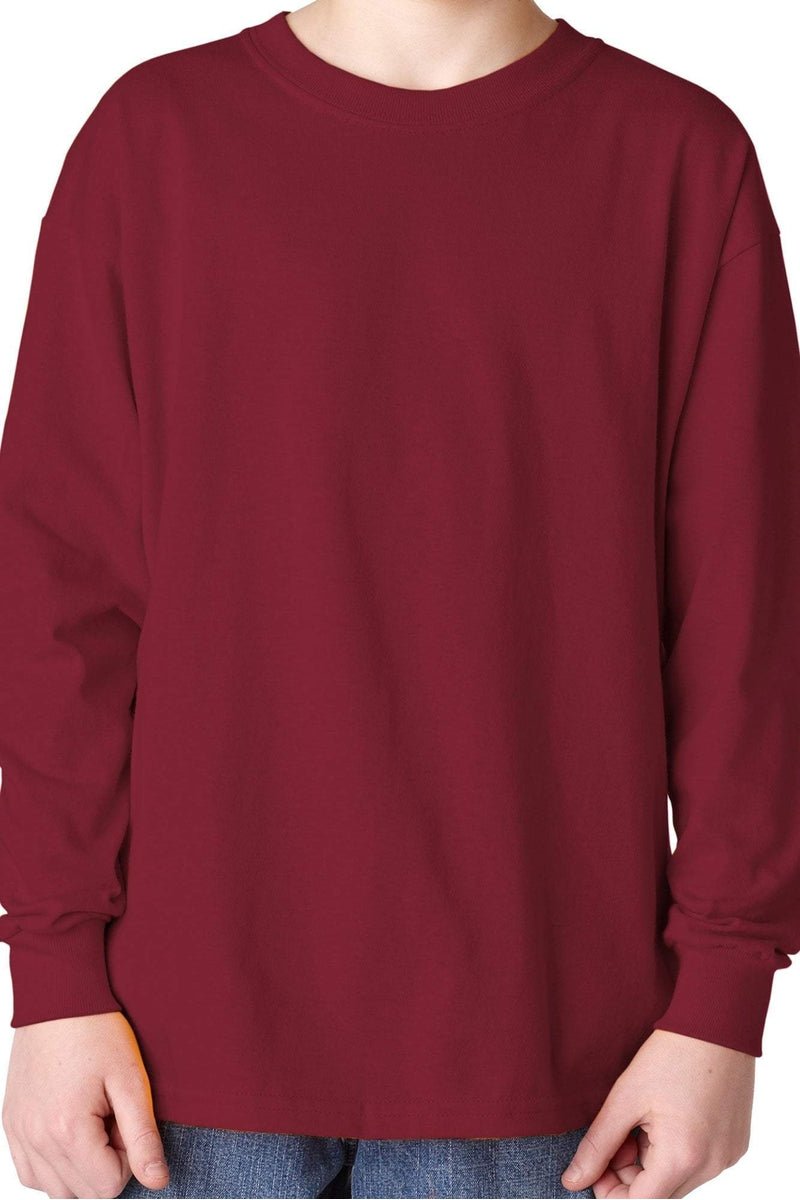 Gildan Youth Relaxed Long Sleeve Casual T-Shirt - Select Your Preferred Color