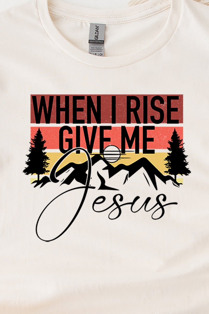 Relaxed-Fit Short Sleeve 'Give Me Jesus' Graphic T-Shirt