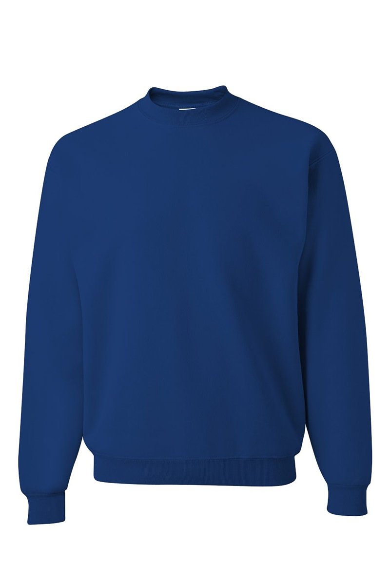 Unisex NuBlend Crew Sweatshirt with Freezing Snowflake Puff Vinyl Patch and Chenille Snowflake Design