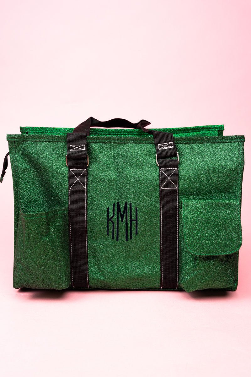 NGIL Green Glittery and Stylish Organization Tote Bag for Various Occasions