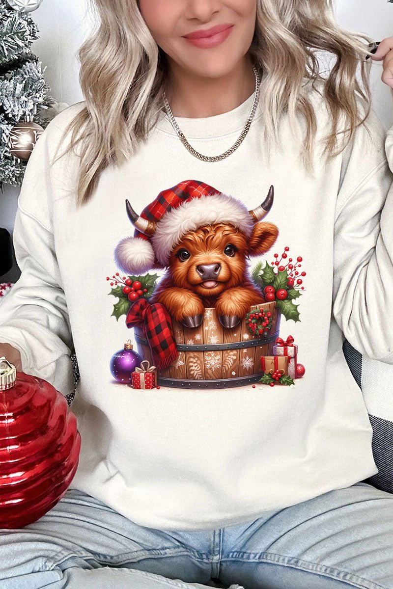 Unisex NuBlend Crew Christmas Bucket Graphic Sweatshirt