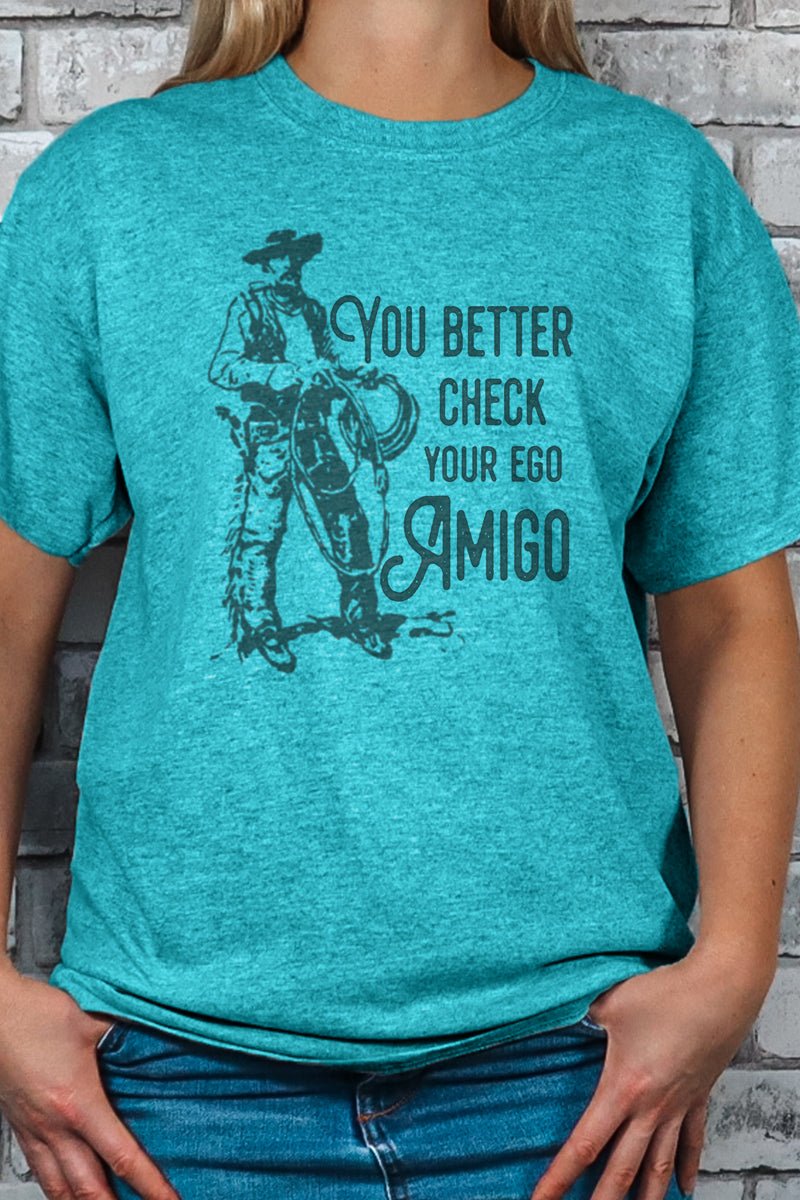Adult Softstyle Ego Amigo Graphic T-Shirt with Vintage Look