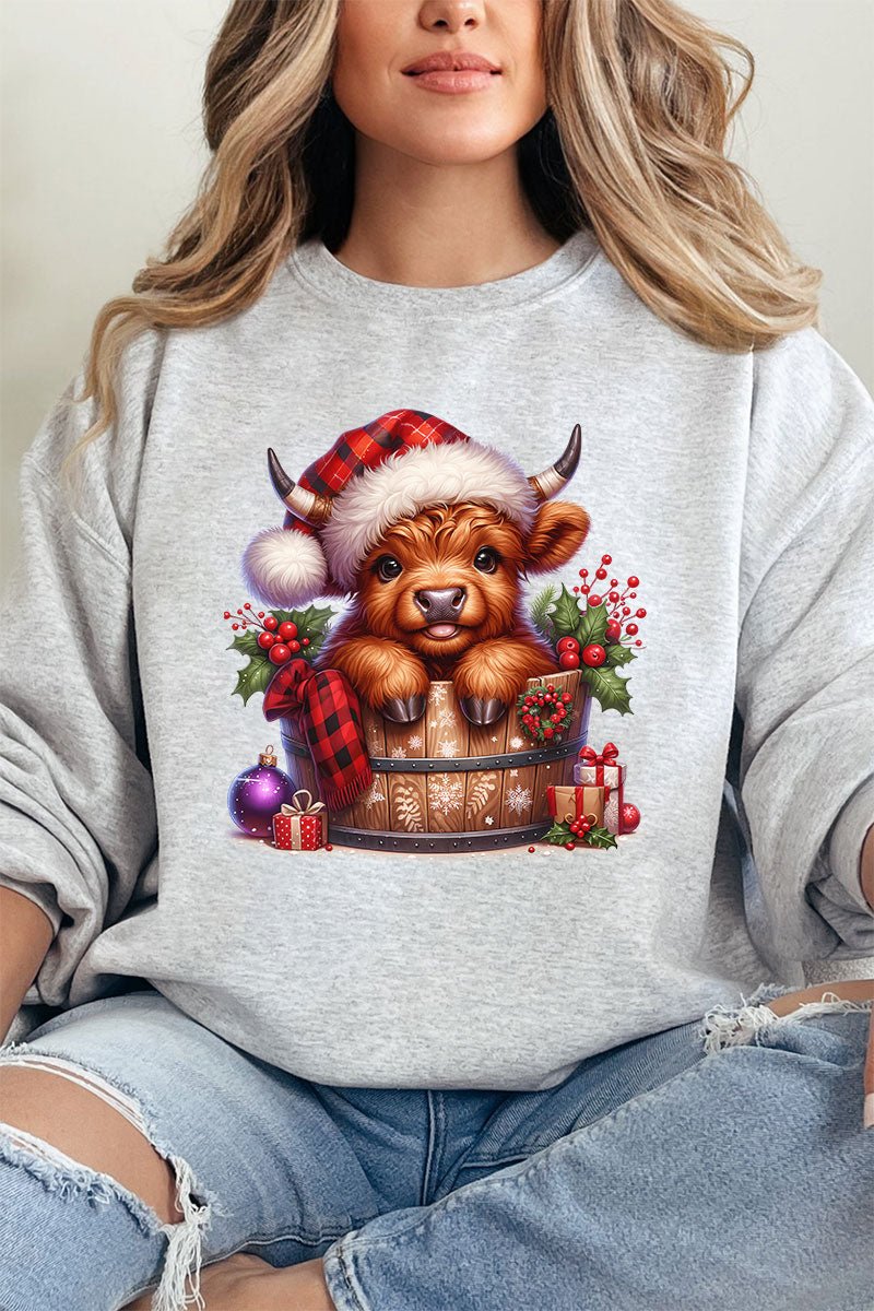 Unisex NuBlend Crew Christmas Bucket Graphic Sweatshirt