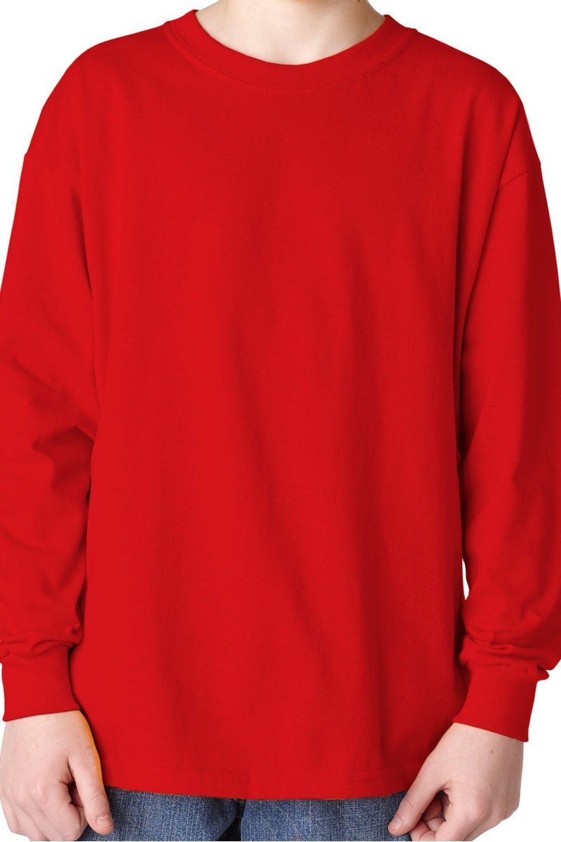 Gildan Youth Relaxed Long Sleeve Casual T-Shirt - Select Your Preferred Color