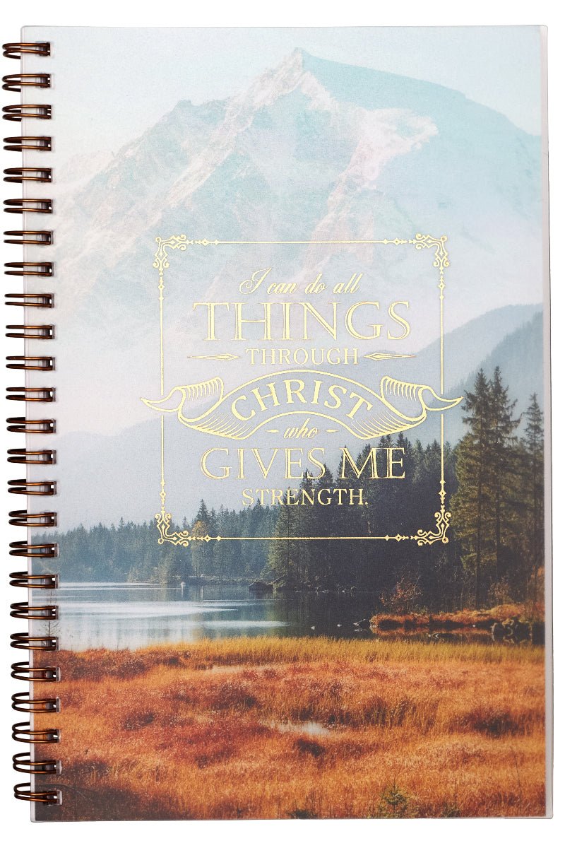Inspirational Christ - Centered Wire - Bound Journal for Thoughts and Notes
