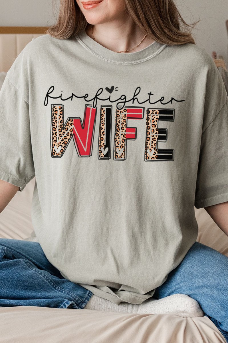 Comfort Colors Adult Ring-Spun Cotton Tee for Firefighter Wives